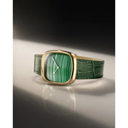 Dennison Watch – Natural Stone Malachite Stone In Gold