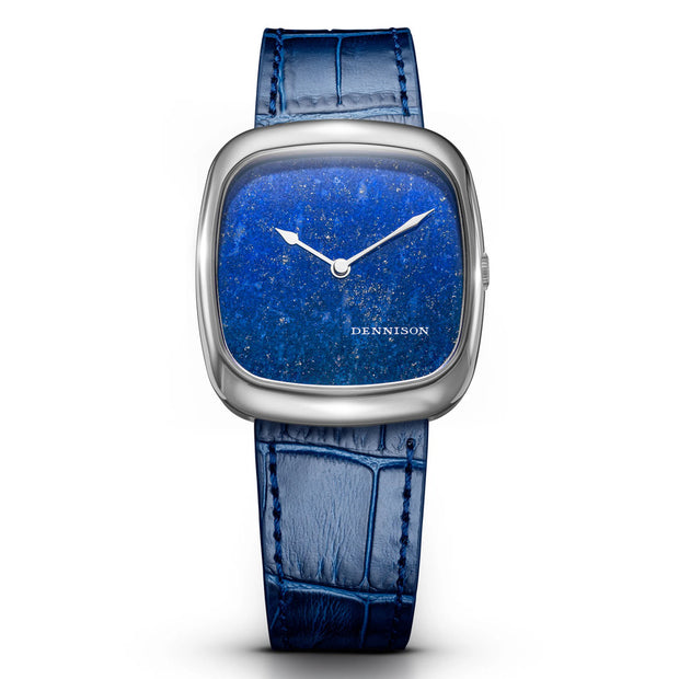 Dennison Watch – Natural Stone Lapis Lazuli In Steel