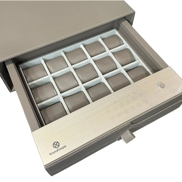 Wooden watch box for 6 watches – glass