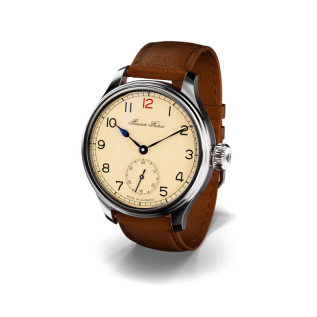 Buser Freres Marine 38 mm Arabic Gold
