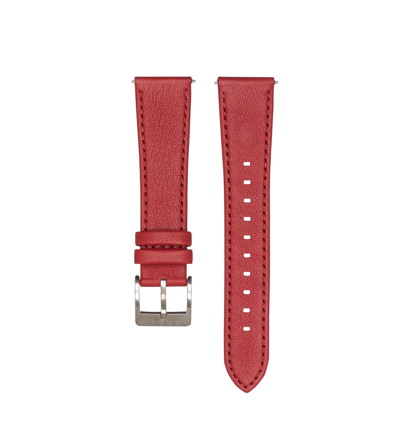 Brew Retrograph – Red Leather Strap 22 mm