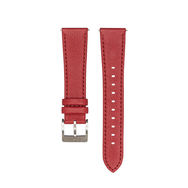 Brew Retrograph – Red Leather Strap 22 mm