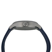 Islander Watch – Babylon HV1000 Titanium Solar Field Watch with Blue Dial