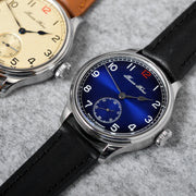 Buser Freres Marine 38 mm Arabic Blue