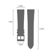 Brew Retrograph – Light Blue Leather Strap 22 mm