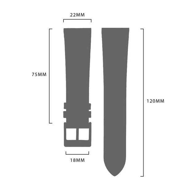 Brew Retrograph – Blue Leather Strap 22 mm