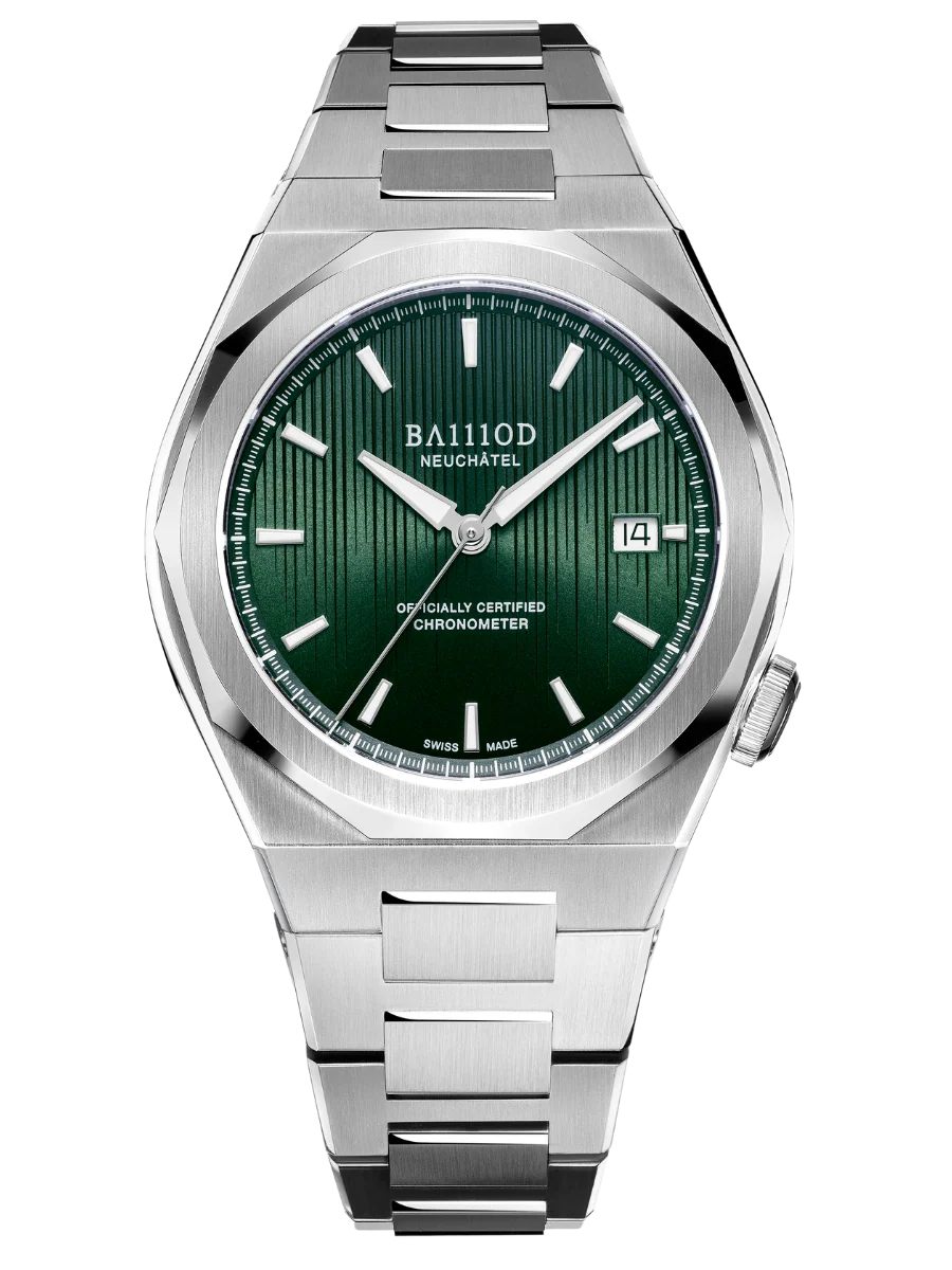 BA111OD Chapter 7 Chronometer Forest Green - Steel Bracelet