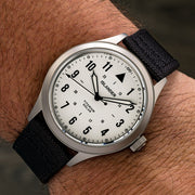 Islander Watch – Babylon HV1000 Titanium Solar Field Watch with White Dial