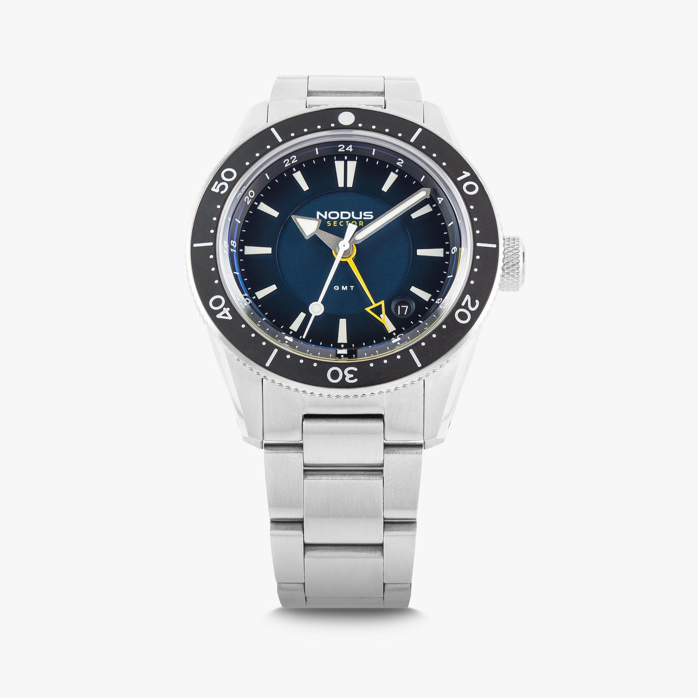 Nodus – Sector II Dive GMT – Tidal (Matte DLC Steel Bezel)