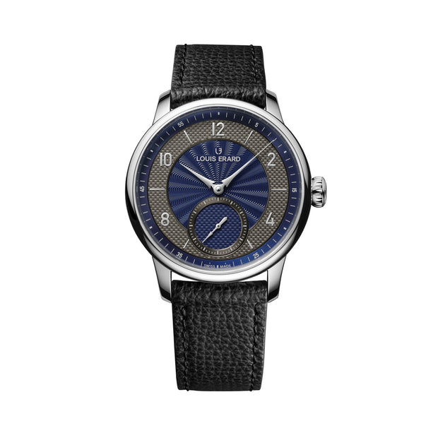 Louis Erard Excellence Petite Seconde Guilloché Anthracite Blue 39mm Ref. 34248AA21.BVA150