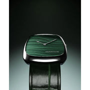 Dennison Watch – Natural Stone Malachite Stone In Steel