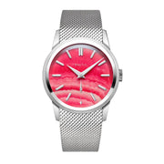 Baltic Prismic Stone – Pink Albite – Mesh