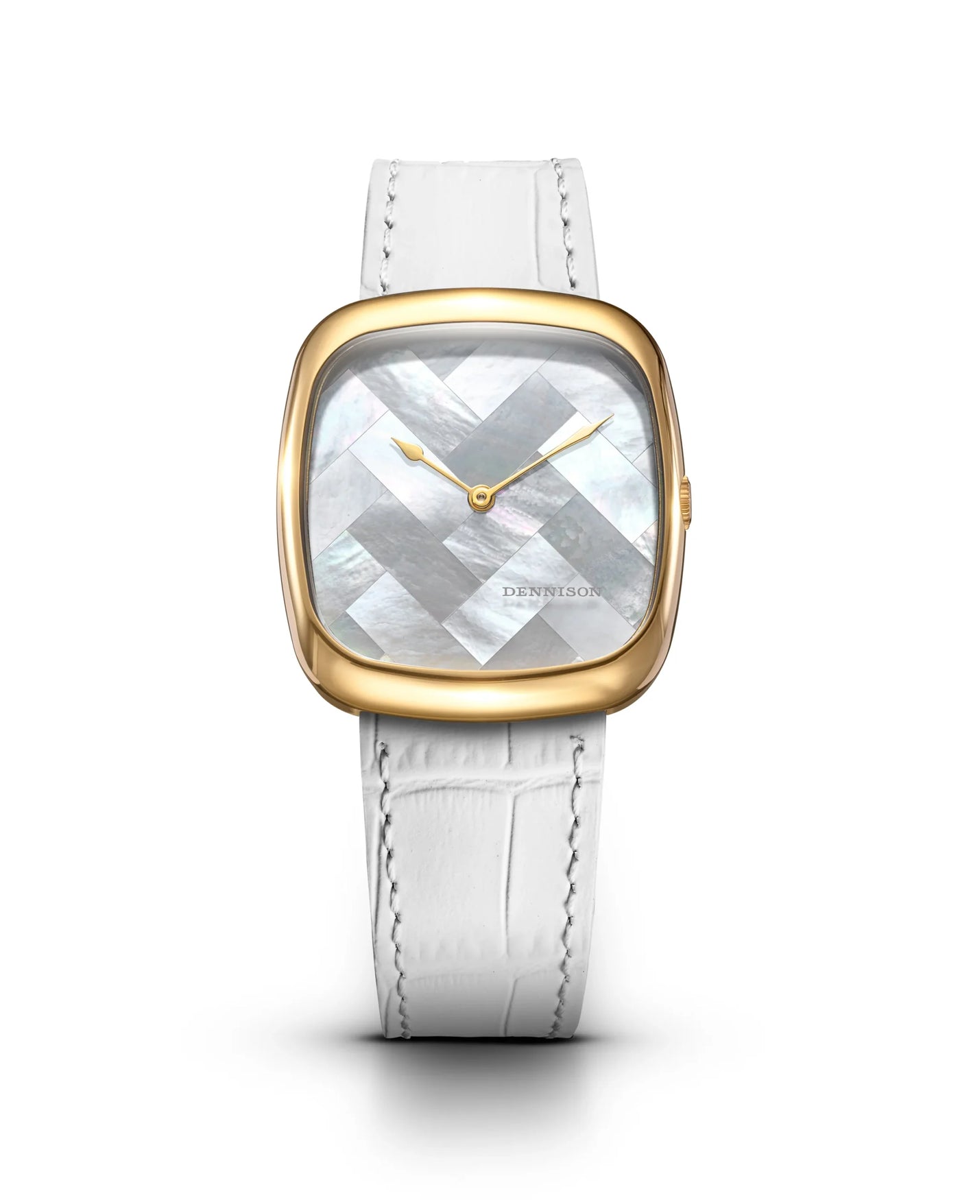 Dennison Watch – White MOP “Ghost” In Gold