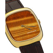 Dennison Watch – Natural Stone Tiger Eye In Gold