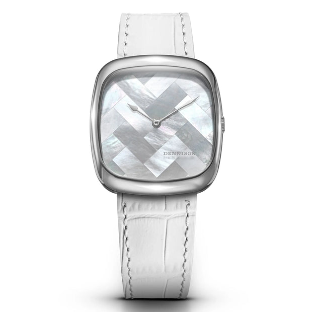 Dennison Watch – White MOP “Ghost” In Steel
