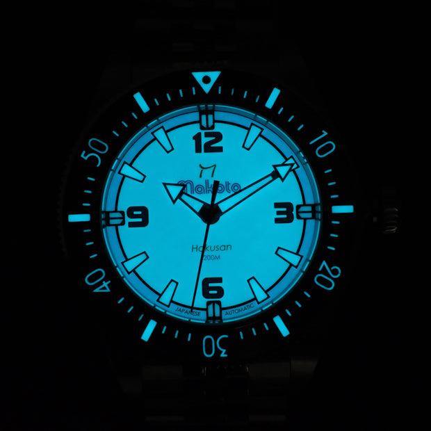 Makoto – Hakusan Dial – Gloss White Fully Lumed Dial L.E.
