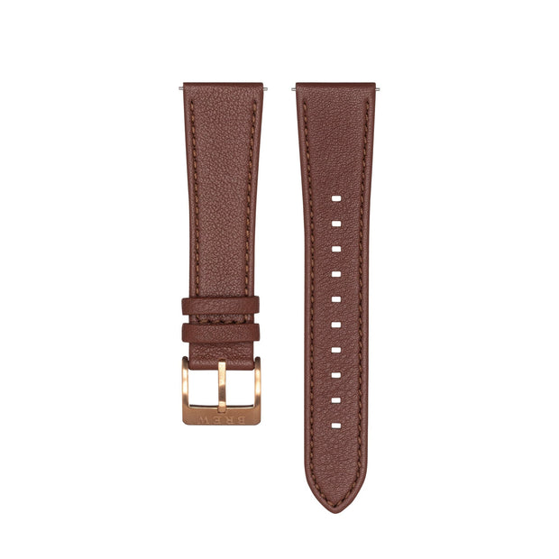 Brew Retrograph – Brown Leather Strap 22 mm