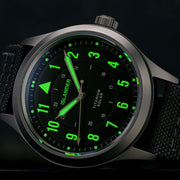 Islander Watch – Babylon HV1000 Titanium Solar Field Watch with Charcoal Dial
