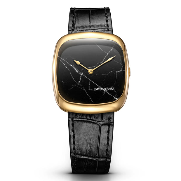 Dennison Watch – Marble In Gold