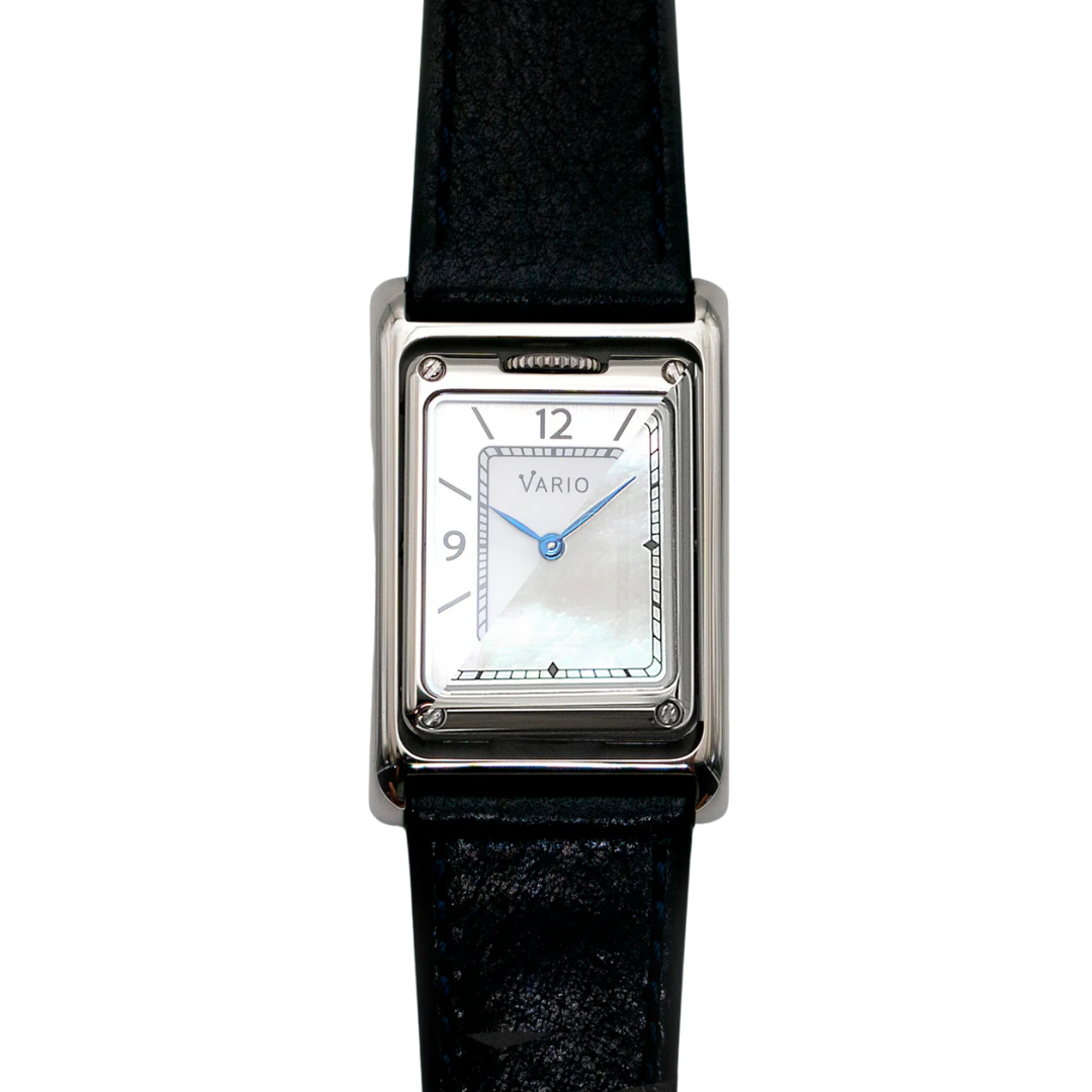 Vario VERSA Reversible Dual Time Watch MOP