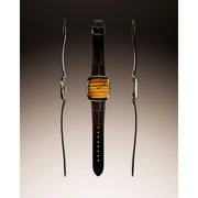 Dennison Watch – Natural Stone Tiger Eye In Gold