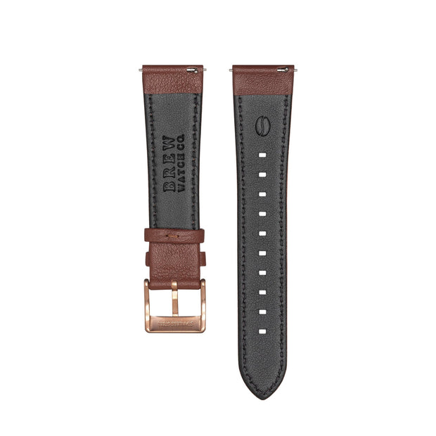 Brew Retrograph – Brown Leather Strap 22 mm