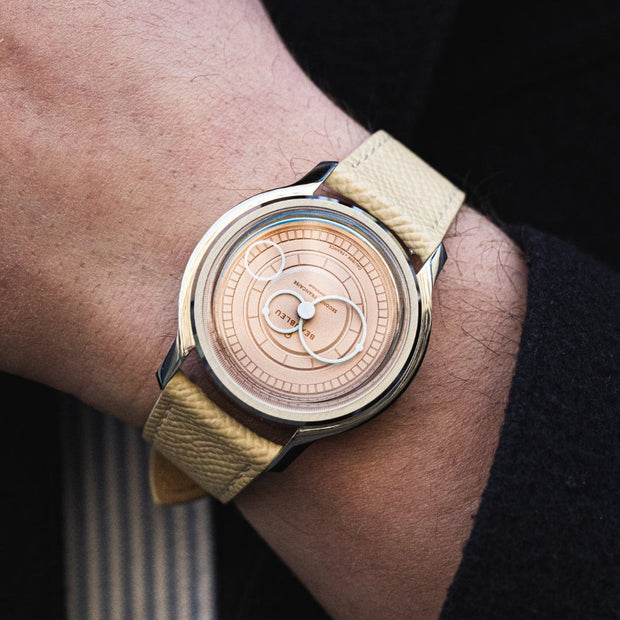 Beaubleu Seconde Française 20.24 Salmon – Grained Cream Strap