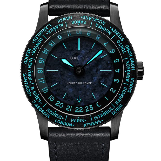 Baltic Heures du Monde Worldtimer - Sodalite