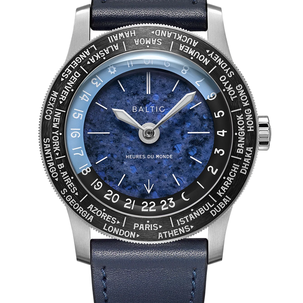 Baltic Heures du Monde Worldtimer - Sodalite