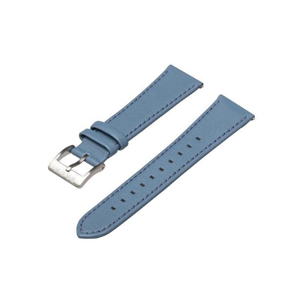 Brew Retrograph – Light Blue Leather Strap 22 mm
