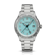 Duckworth Prestex - Broadgate GMT Automatic - Blue -  Steel Bracelet