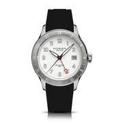 Duckworth Prestex - Broadgate GMT Automatic - White - Black Strap