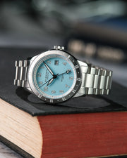Duckworth Prestex - Broadgate GMT Automatic - Blue -  Steel Bracelet