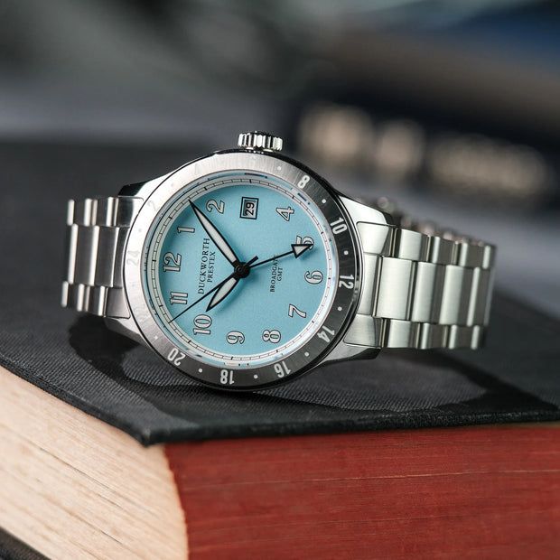Duckworth Prestex - Broadgate GMT Automatic - Blue - Steel Bracelet