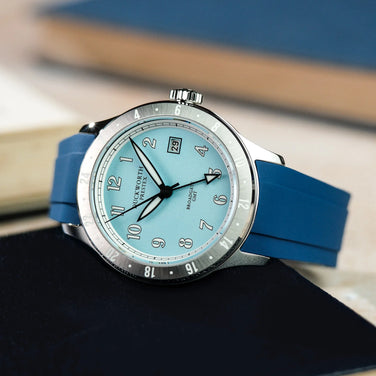 Duckworth Prestex - Broadgate GMT Automatic - Blue -  Blue FKM