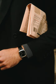 Dennison Watch – Sunray Black Silver Steel