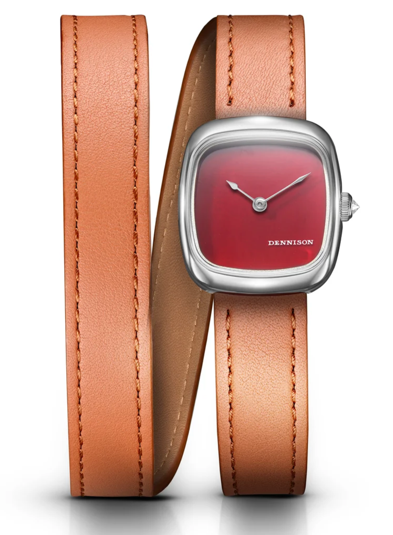 Dennison Watch – Mini Red Jasper In Steel