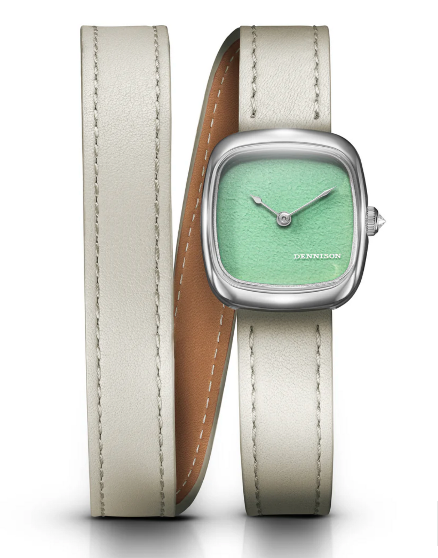 Dennison Watch – Mini Lagoon Jadeite In Steel