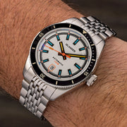 Islander Watch – Port Jefferson Skin Diver Automatic Watch with White Dial #ISL-176