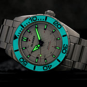 Islander Watch – Saltaire 38mm Solar Dive Watch with Pure White Dial #ISL-281