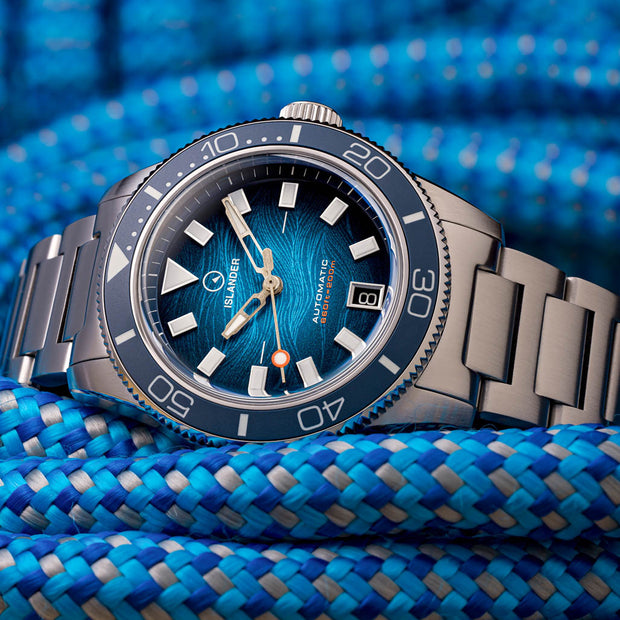 Islander Watch – Bayport with Blue Wave Dial #ISL-311