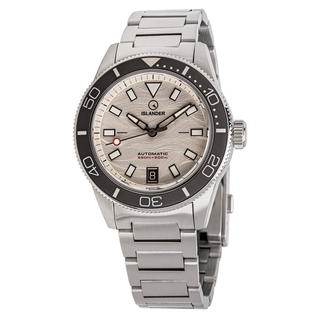 Islander Watch – Bayport with Silver-White Wave Dial #ISL-313