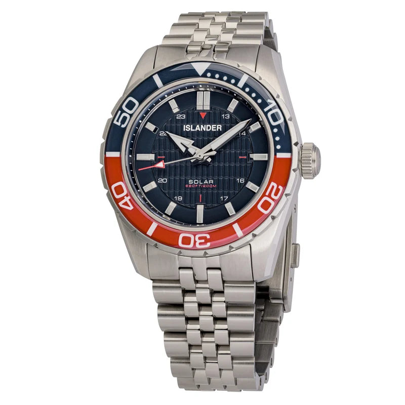 Islander Watch – Saltaire 38mm Solar Dive Watch with Blue Dial #ISL-357