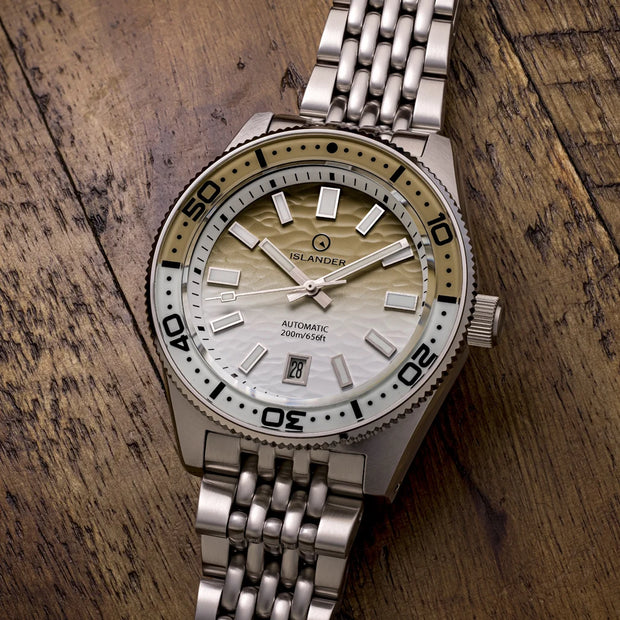 Islander Watch – Northport Khaki to White Ripple Dial #ISL-361