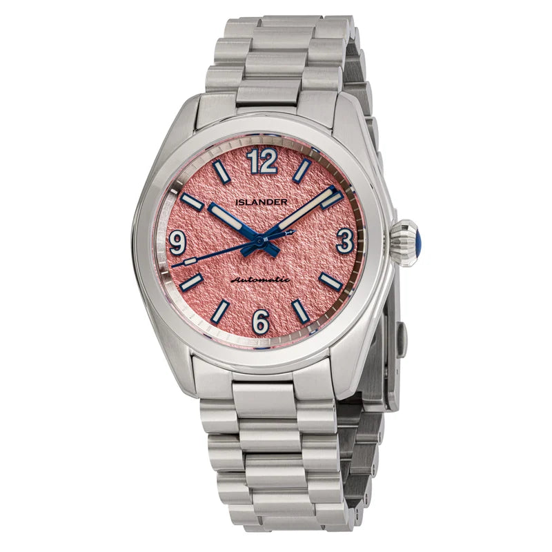 Islander Watch - Brookville Calligraphy Edition Watch with Coral Parchment Dial #ISL-367