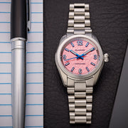 Islander Watch - Brookville Calligraphy Edition Watch with Coral Parchment Dial #ISL-367