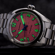 Islander Watch - Brookville Calligraphy Edition Watch with Coral Parchment Dial #ISL-367