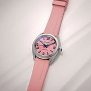 Islander Watch - Brookville Calligraphy Edition Watch with Coral Parchment Dial #ISL-367