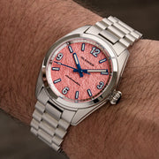 Islander Watch - Brookville Calligraphy Edition Watch with Coral Parchment Dial #ISL-367