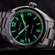 Islander Watch – Brookville Calligraphy Edition Watch with Black Parchment Dial #ISL-368